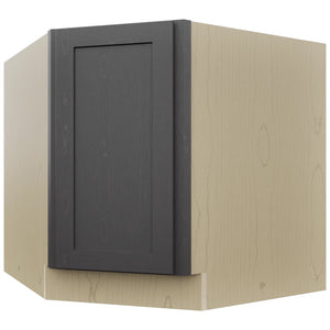 Fabuwood Galaxy Cobblestone DSB36FD Base Corner Diagonal Sink Cabinet, Front View