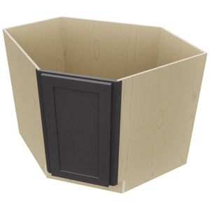 Fabuwood Galaxy Cobblestone DSB36FD Base Corner Diagonal Sink Cabinet, Top View