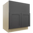 Fabuwood Galaxy Cobblestone FS30 Base Farm Sink Cabinet, Front View