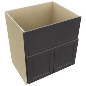 Fabuwood Galaxy Cobblestone FS30 Base Farm Sink Cabinet, Top View