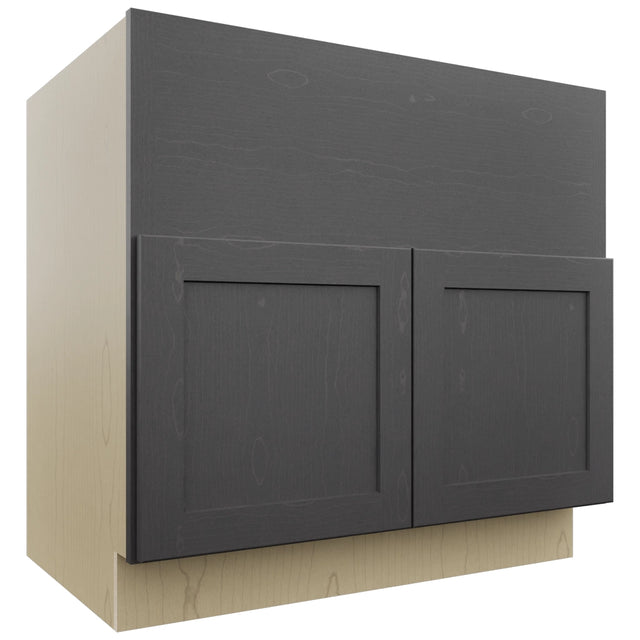 Fabuwood Galaxy Cobblestone FS36 Base Farm Sink Cabinet, Front View