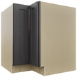 Fabuwood Galaxy Cobblestone LSB33 Base Corner Lazy Susan Cabinet, Front View
