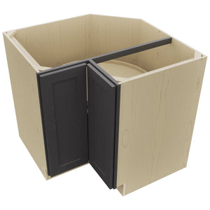 Fabuwood Galaxy Cobblestone LSB36 Base Corner Lazy Susan Cabinet, Top View
