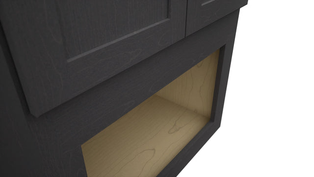 Fabuwood Galaxy Cobblestone MC303621 Wall Microwave Cabinet, Detail View