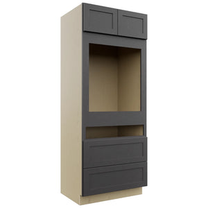 Fabuwood Galaxy Cobblestone OC3384C Tall Oven Cabinet Combo, Front View