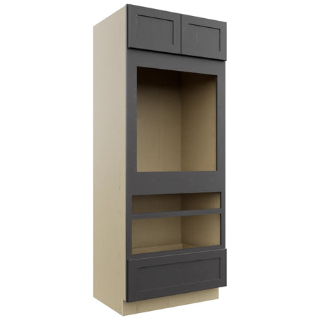 Fabuwood Galaxy Cobblestone OC3384D Tall Oven Cabinet Double, Front View