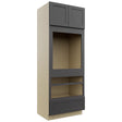 Fabuwood Galaxy Cobblestone OC3390D Tall Oven Cabinet Double, Front View