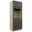 Fabuwood Galaxy Cobblestone OC3390S Tall Oven Cabinet Single, Front View