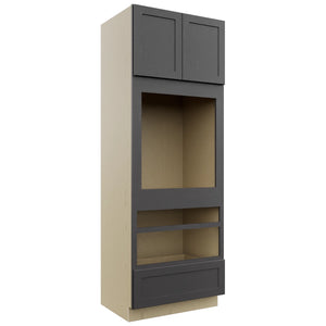 Fabuwood Galaxy Cobblestone OC3393D Tall Oven Cabinet Double, Front View