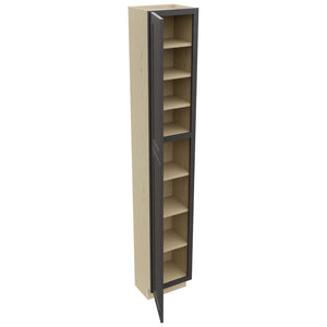 Fabuwood Galaxy Cobblestone TP151290 Tall Pantry Cabinet, Open View