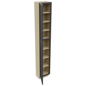 Fabuwood Galaxy Cobblestone TP151296 Tall Pantry Cabinet, Open View