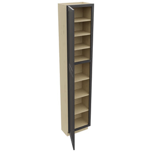 Fabuwood Galaxy Cobblestone TP181290 Tall Pantry Cabinet, Open View