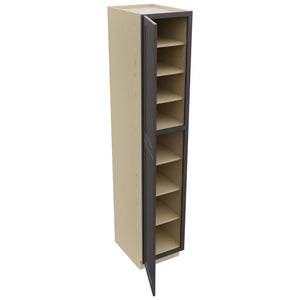 Fabuwood Galaxy Cobblestone TP182493 Tall Pantry Cabinet, Open View