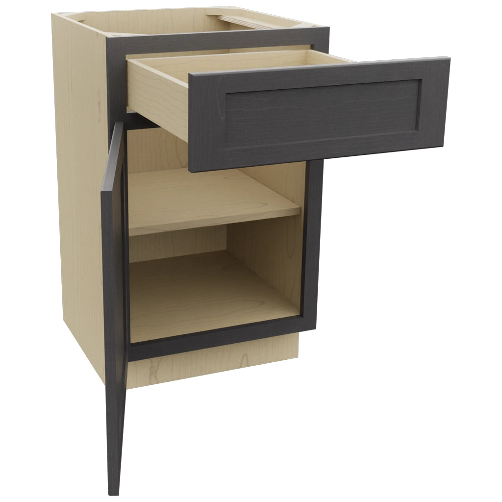 Fabuwood Galaxy Cobblestone VB21-34 Vanity Base Standard Cabinet, Open View