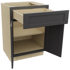 Fabuwood Galaxy Cobblestone VB24-34 Vanity Base Standard Cabinet, Open View