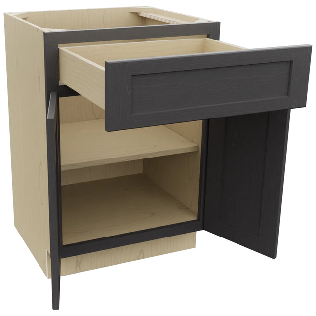 Fabuwood Galaxy Cobblestone VB24-34 Vanity Base Standard Cabinet, Open View