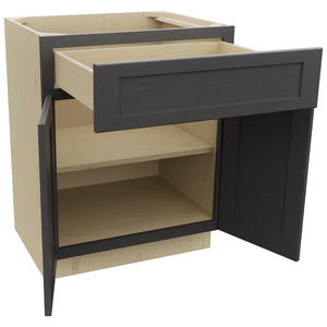 Fabuwood Galaxy Cobblestone VB27-34 Vanity Base Standard Cabinet, Open View