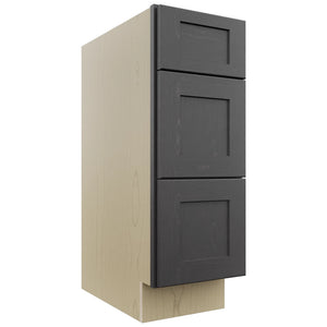 Fabuwood Galaxy Cobblestone VDB12-34 Vanity Drawer Cabinet, Front View