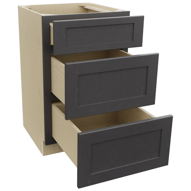 Fabuwood Galaxy Cobblestone VDB21-34 Vanity Drawer Cabinet, Open View