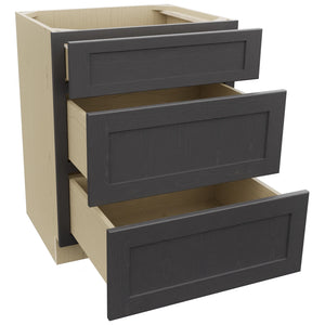 Fabuwood Galaxy Cobblestone VDB27-34 Vanity Drawer Cabinet, Open View