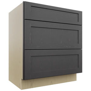 Fabuwood Galaxy Cobblestone VDB30-34 Vanity Drawer Cabinet, Front View
