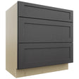 Fabuwood Galaxy Cobblestone VDB33-34 Vanity Drawer Cabinet, Front View