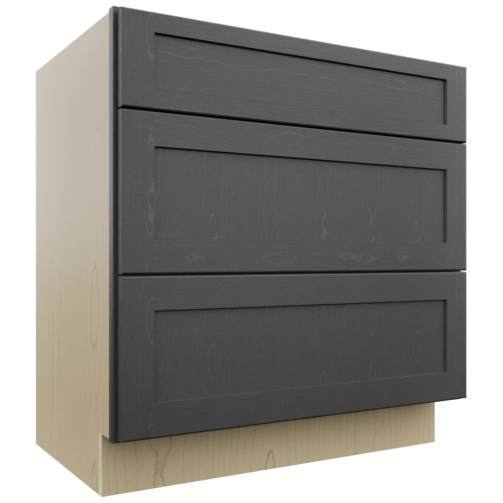 Fabuwood Galaxy Cobblestone VDB33-34 Vanity Drawer Cabinet, Front View