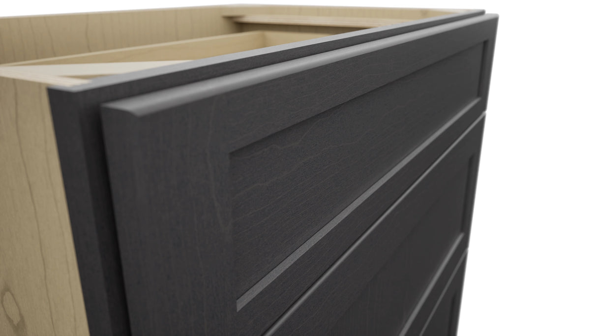 Fabuwood Galaxy Cobblestone VDB33-34 Vanity Drawer Cabinet, Detail View