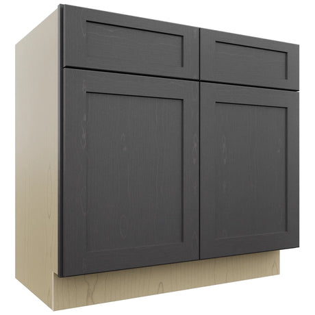 Fabuwood Galaxy Cobblestone VSB36-34 Vanity Sink Cabinet, Front View