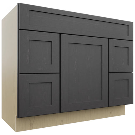 Fabuwood Galaxy Cobblestone VSD30DL Vanity Combo Cabinet, Front View
