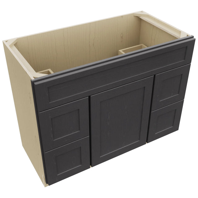 Fabuwood Galaxy Cobblestone VSD30DL Vanity Combo Cabinet, Top View