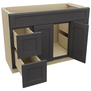 Fabuwood Galaxy Cobblestone VSD30DR Vanity Combo Cabinet, Open View