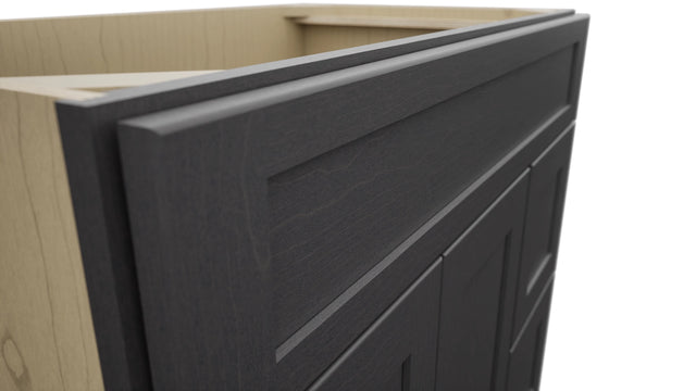 Fabuwood Galaxy Cobblestone VSD48 Vanity Combo Cabinet, Detail View
