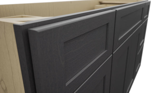 Fabuwood Galaxy Cobblestone VSD60SINGLE Vanity Combo Cabinet, Detail View
