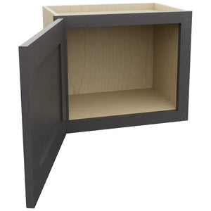 Fabuwood Galaxy Cobblestone W1815 Wall Standard Cabinet, Open View
