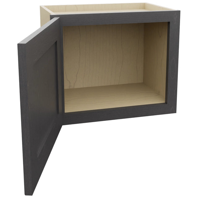 Fabuwood Galaxy Cobblestone W1815 Wall Standard Cabinet, Open View