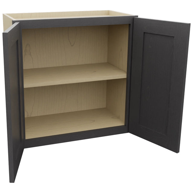 Fabuwood Galaxy Cobblestone W2424 Wall Standard Cabinet, Open View