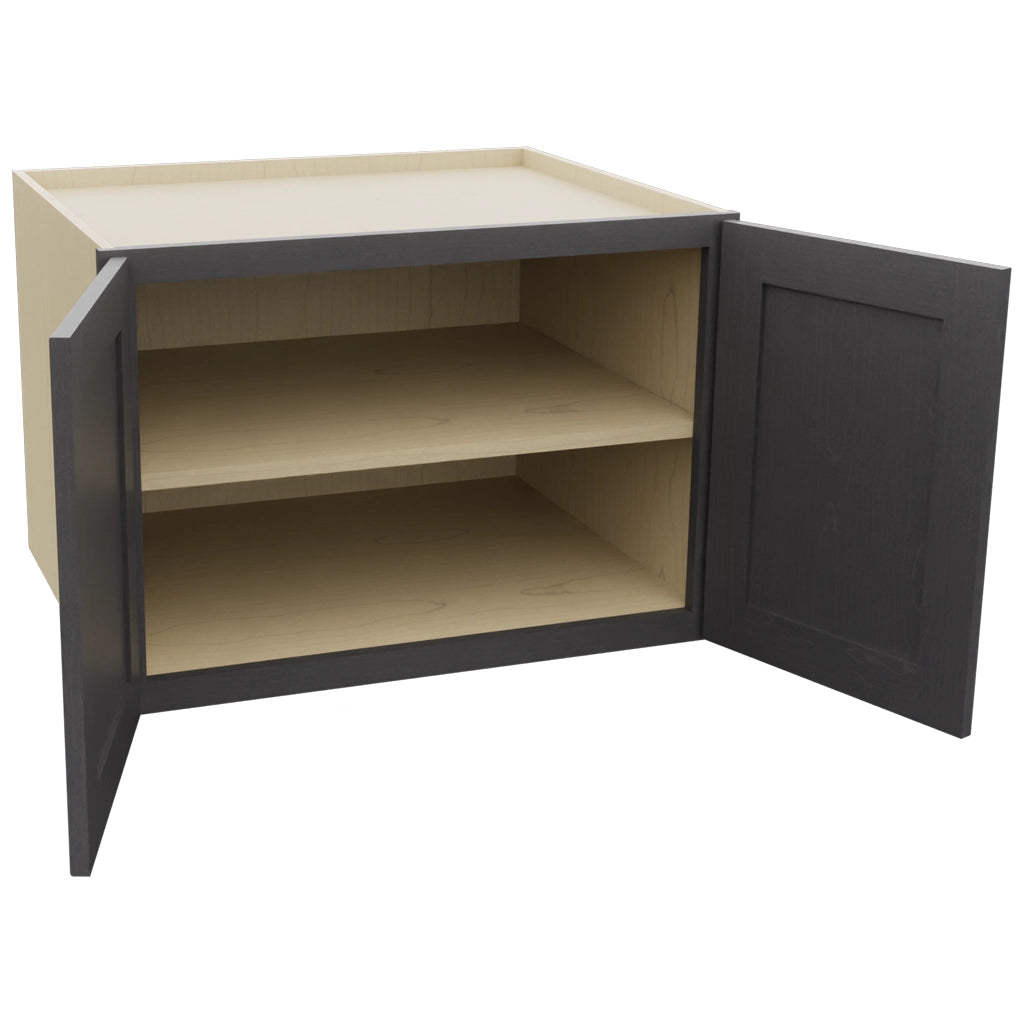 Fabuwood Galaxy Cobblestone W302124 Wall Deep Cabinet, Open View