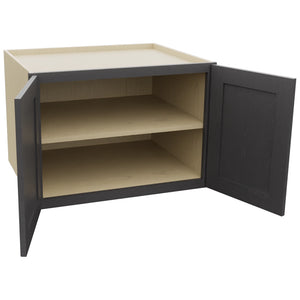 Fabuwood Galaxy Cobblestone W302124 Wall Deep Cabinet, Open View