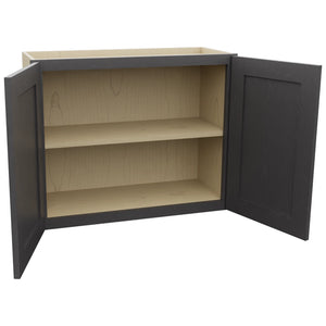 Fabuwood Galaxy Cobblestone W3024 Wall Standard Cabinet, Open View
