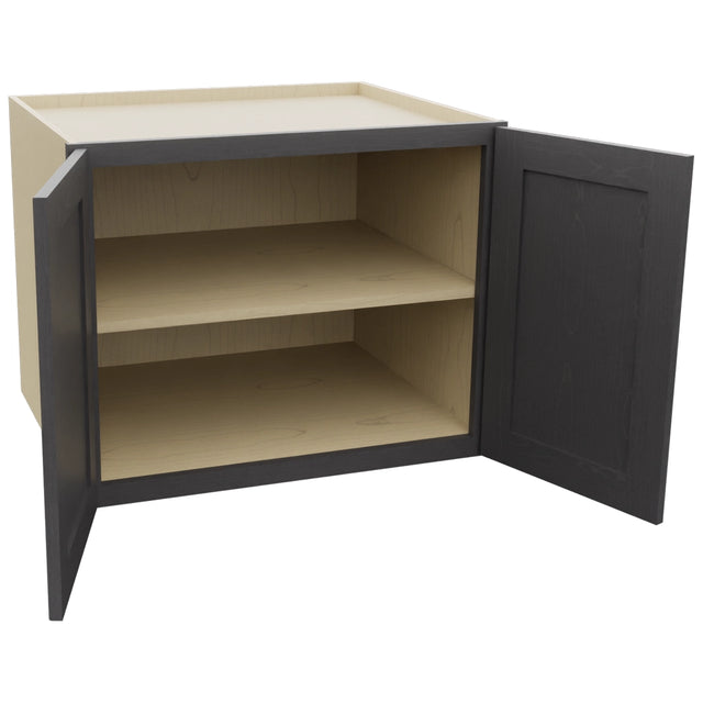 Fabuwood Galaxy Cobblestone W302424 Wall Deep Cabinet, Open View