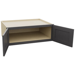 Fabuwood Galaxy Cobblestone W331224 Wall Deep Cabinet, Open View