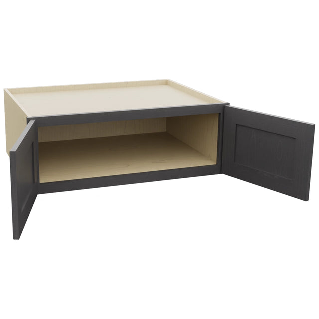 Fabuwood Galaxy Cobblestone W331224 Wall Deep Cabinet, Open View