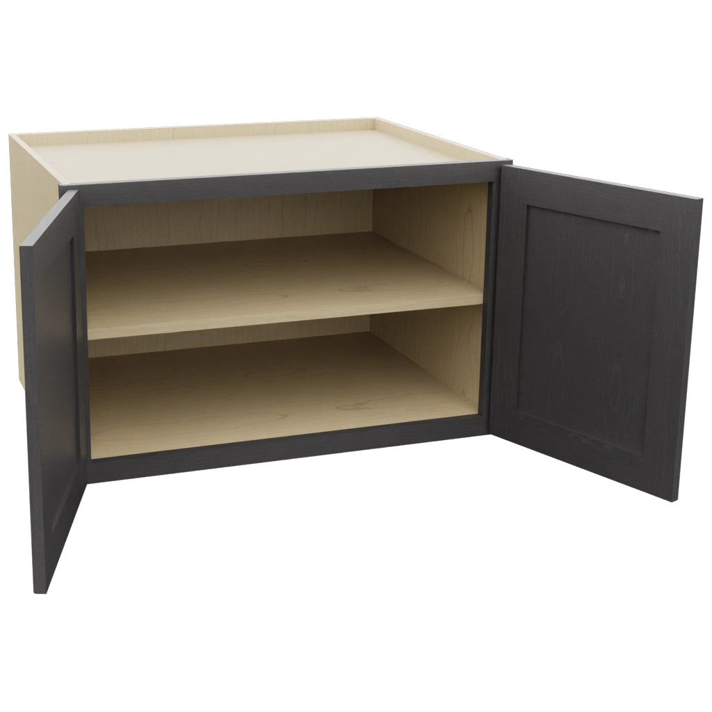 Fabuwood Galaxy Cobblestone W332124 Wall Deep Cabinet, Open View