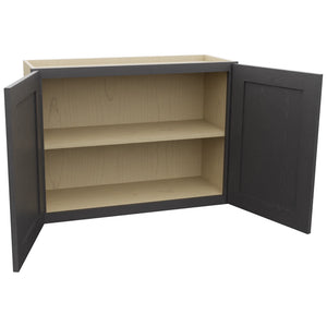 Fabuwood Galaxy Cobblestone W3324 Wall Standard Cabinet, Open View