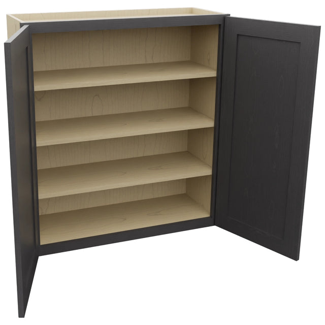 Fabuwood Galaxy Cobblestone W3336 Wall Standard Cabinet, Open View