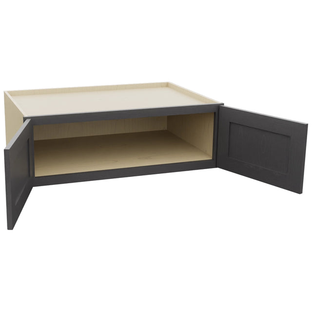Fabuwood Galaxy Cobblestone W361224 Wall Deep Cabinet, Open View