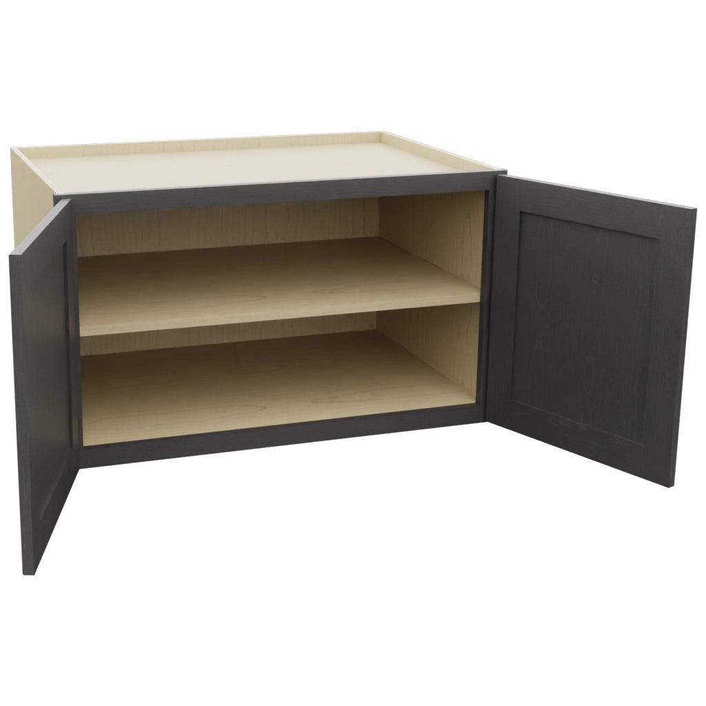 Fabuwood Galaxy Cobblestone W362124 Wall Deep Cabinet, Open View