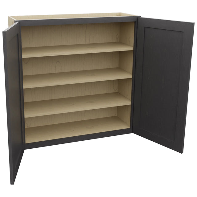 Fabuwood Galaxy Cobblestone W3636 Wall Standard Cabinet, Open View