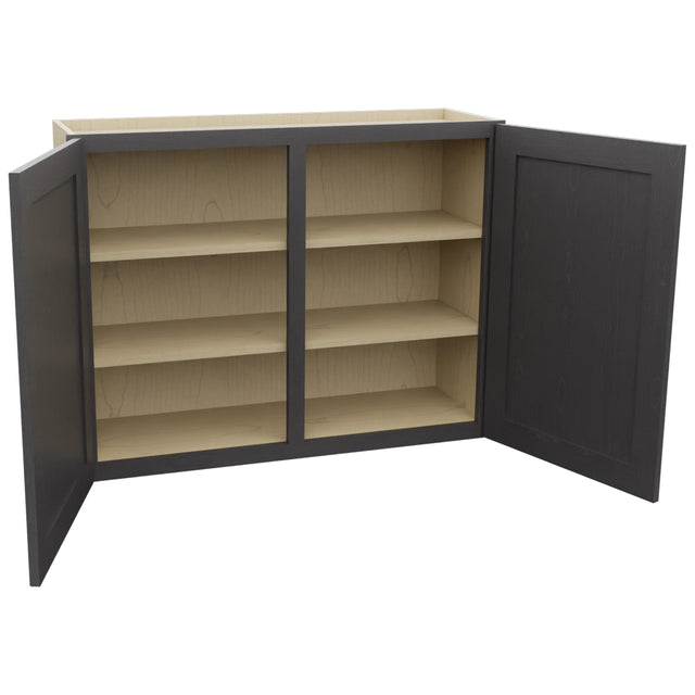 Fabuwood Galaxy Cobblestone W3930 Wall Standard Cabinet, Open View